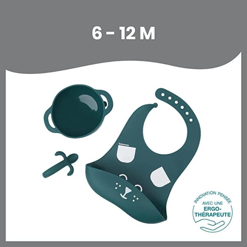 Babymoov Silicone Weaning Set 3 Pieces - Blue