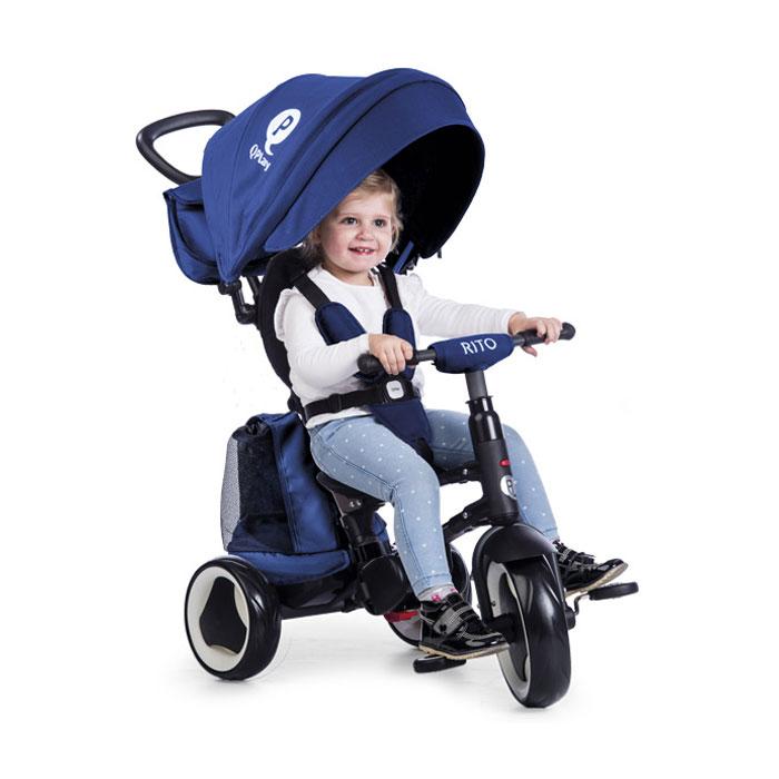 QPlay Rito Plus - 3 in 1 Baby Stroller - Blue