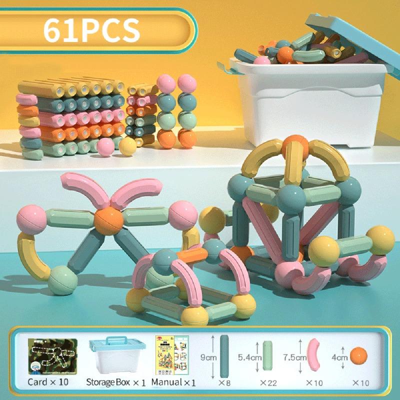 On Shine Montessori Magnetic Building Blocks -61 Pieces