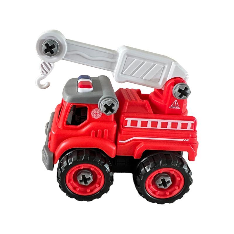 Mini Car DIY Toy Bricks - Fire Rescue Truck