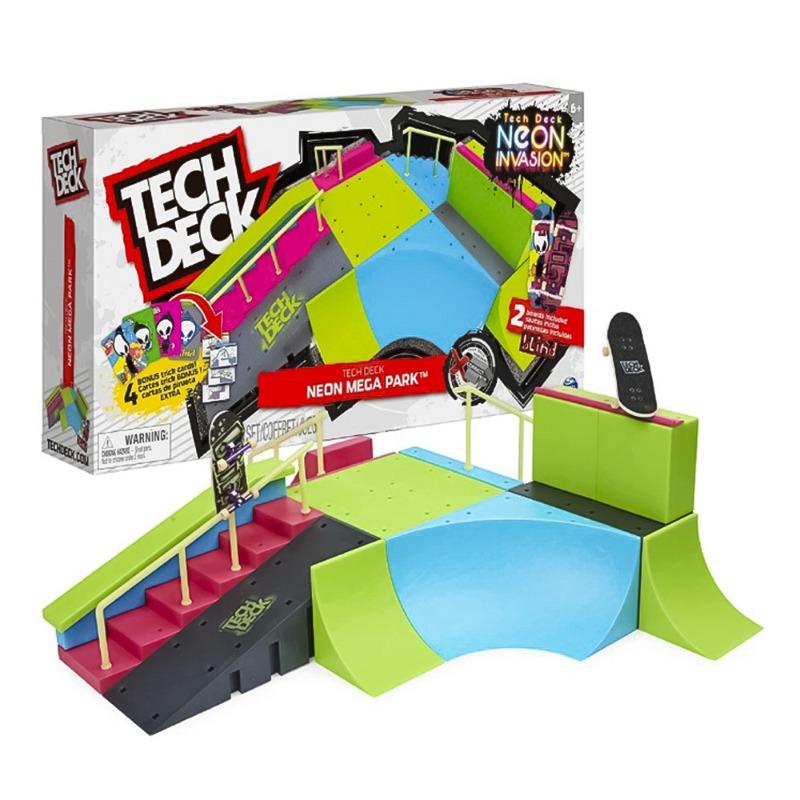 Tech Deck Neon Mega Park X-Connect Creator Glow-in-The-Dark