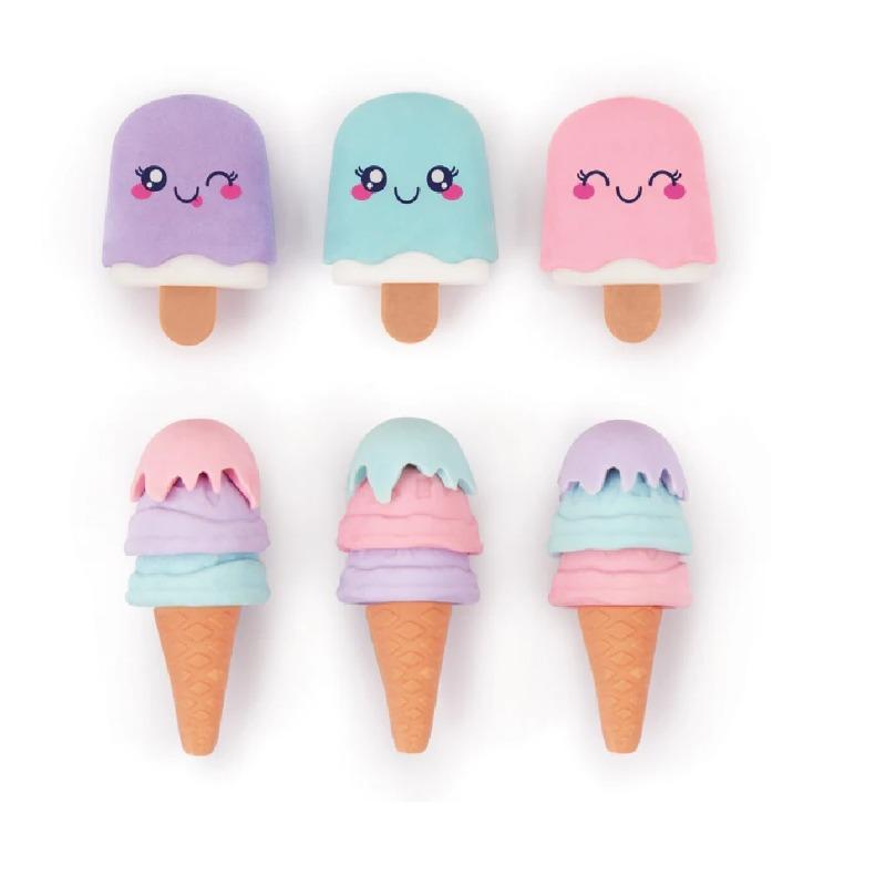 3 سي 4 جي - مجموعة ممحاة شكل آيس كريم
