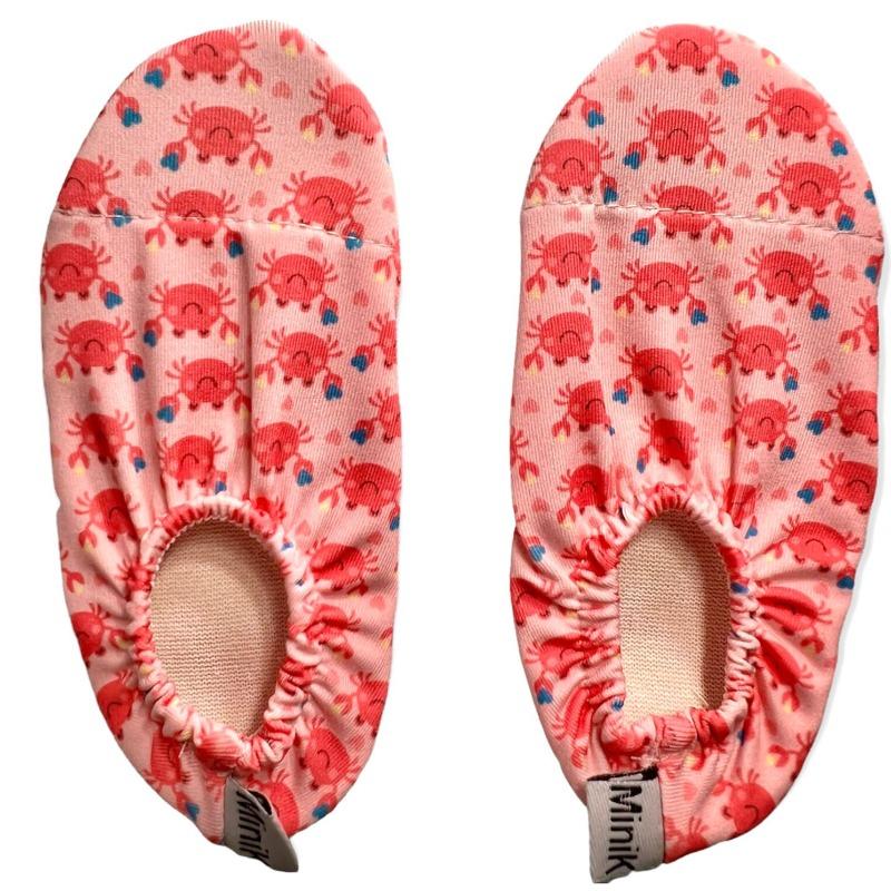 مينيك - جوارب اطفال مضادة للانزلاق برسومات السلطعون