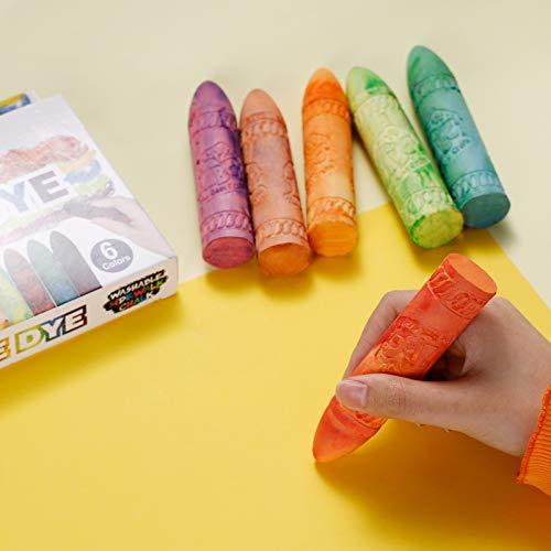 مجموعة ألوان التاي داي الشمعية - 6 ألوان