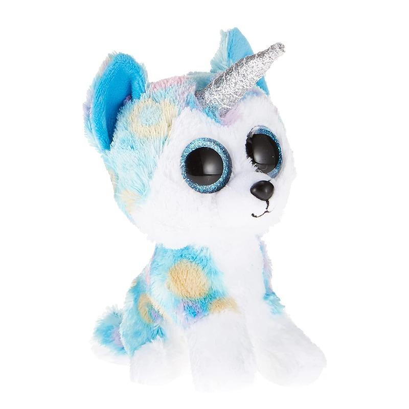 Ty Beanie Boos Dog Helena With Horn Blue - 6 Inch