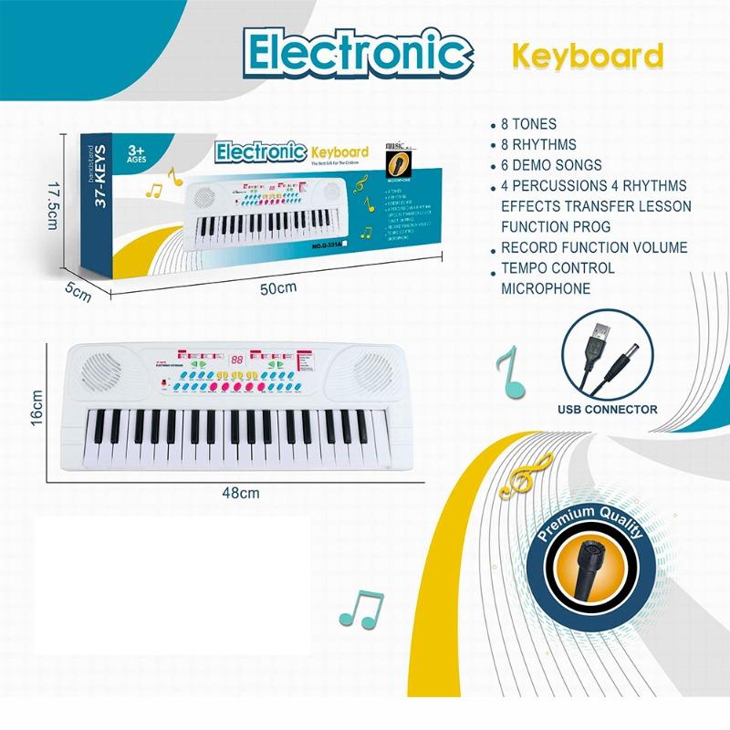 Electronic Key Board 61 Keys With Microphone