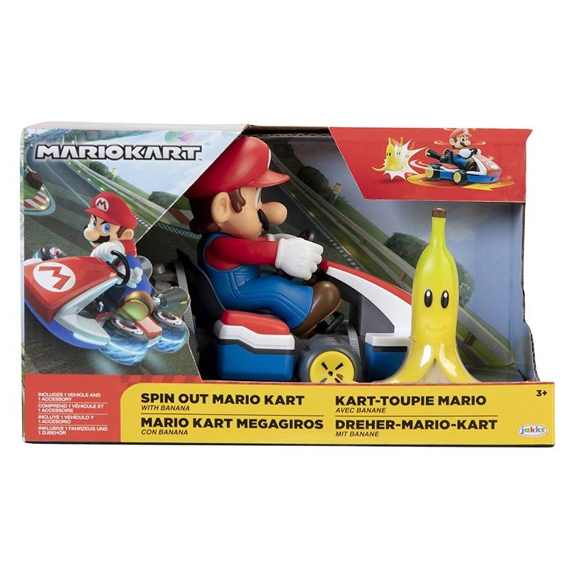 Super Mario Spin Out Kart With Mario Figure - Red