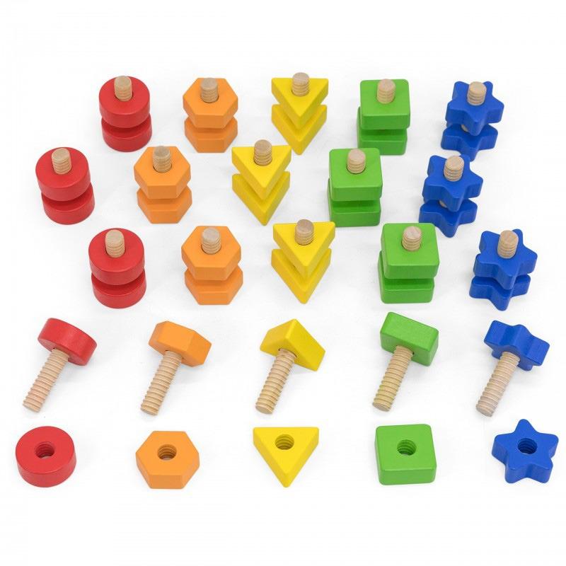 VIGA Sensory Nuts and Bolts 40 Pcs