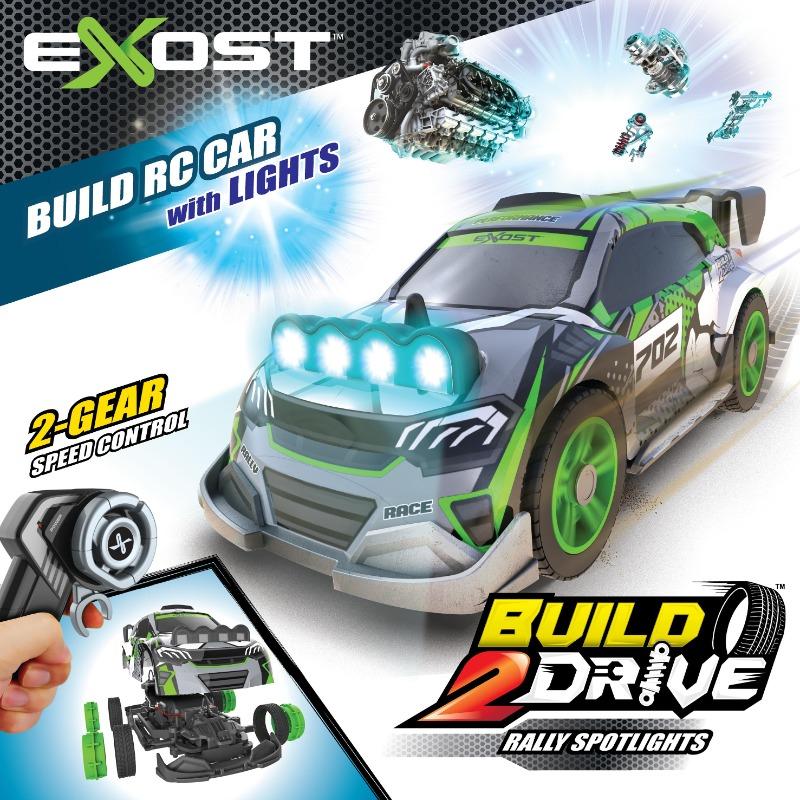 Exost Build 2 Drive Rally Spotlights Remote Control Car