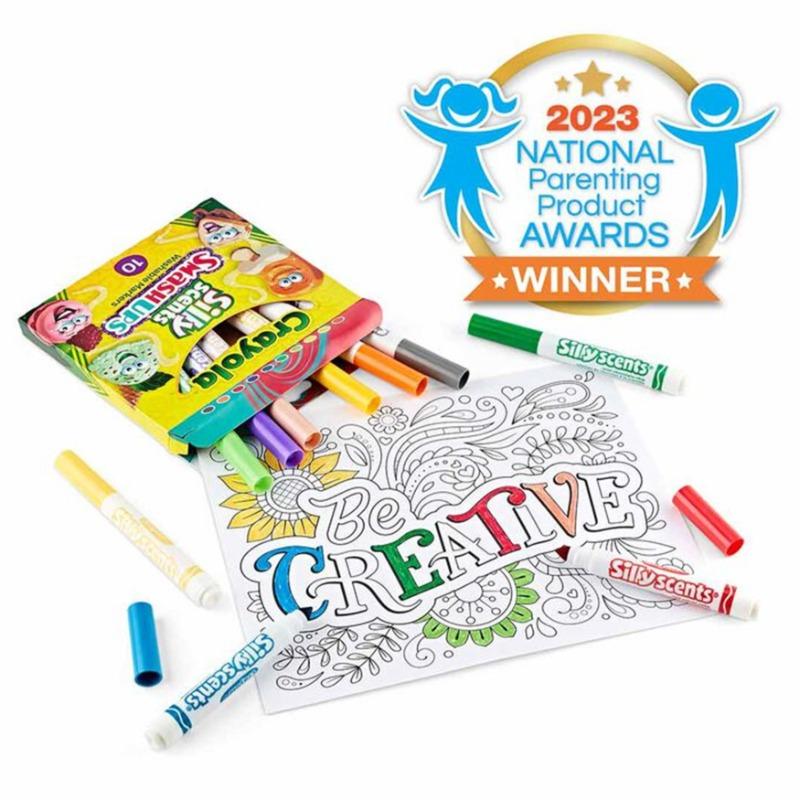 Crayola Silly Scents Sweet Smashups 10 Color Broad Tip Liners