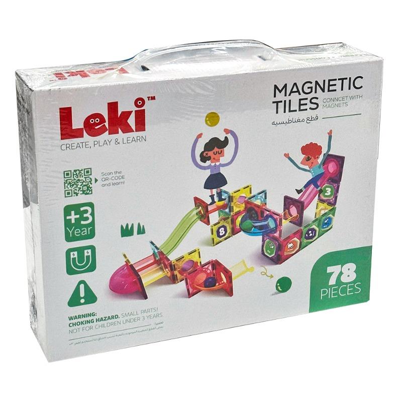 Leki Magnetic Tiles Mega Pack - 78 pieces