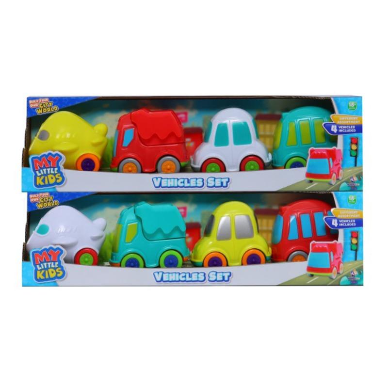 ماي ليتل كيدز - مجموعة سيارات ستي 4 قطع