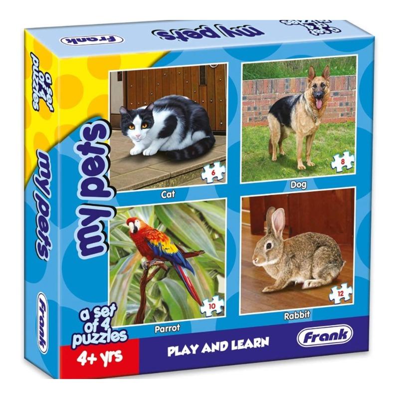 Frank My Pets Pack of 4 Puzzles - 36pcs