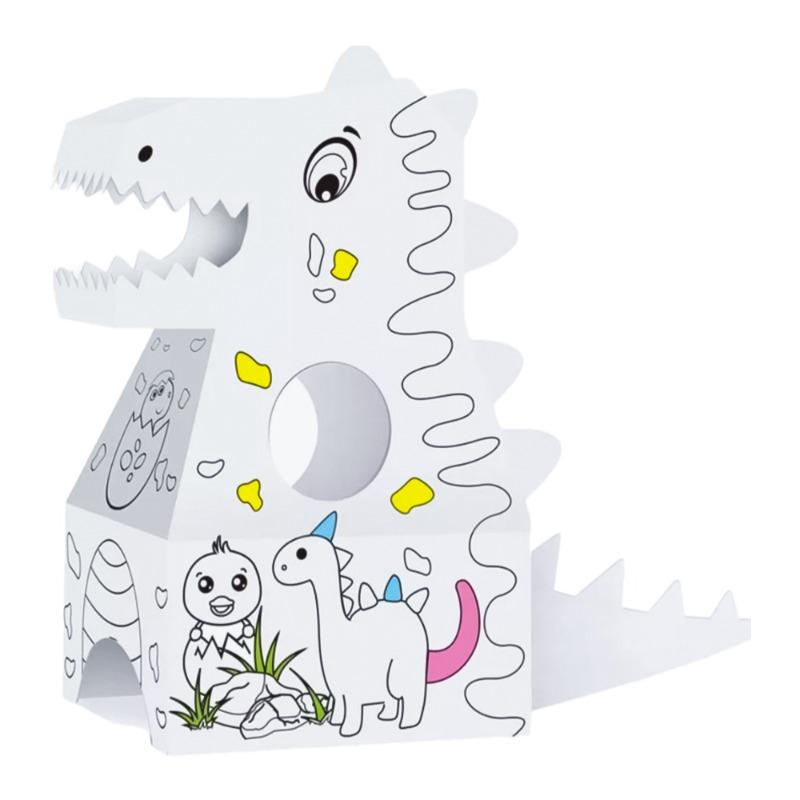 Coloring Cardboard 3D Dinosaur Wearable Doodle