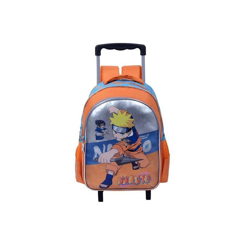 Naruto Trolley Bag 2 Main Compartments and 2 Side Pockets 13.5"