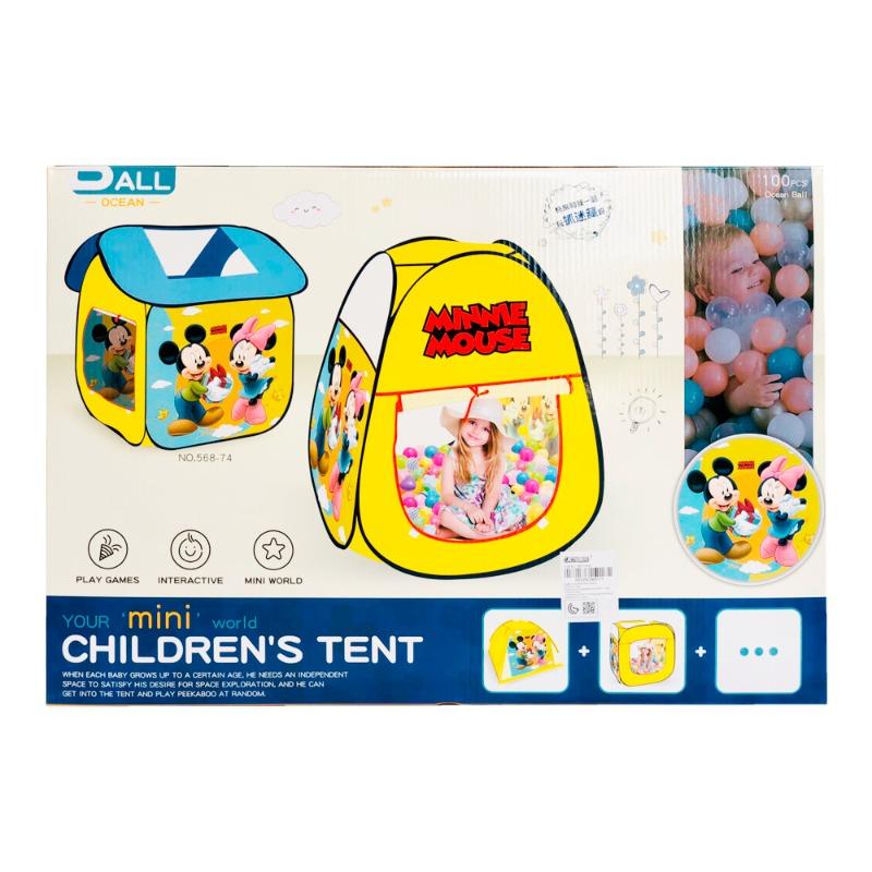 Disney Childrens Disney Mickey Tent With 100 Balls