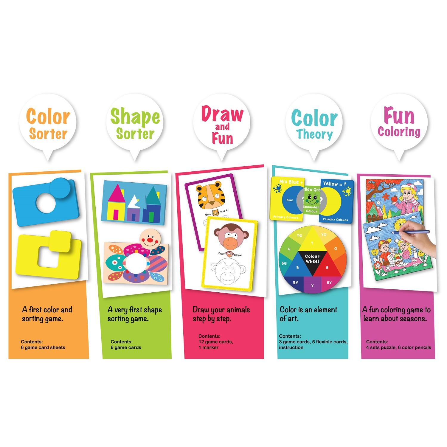 Learning Kitds Coloring 5 In 1