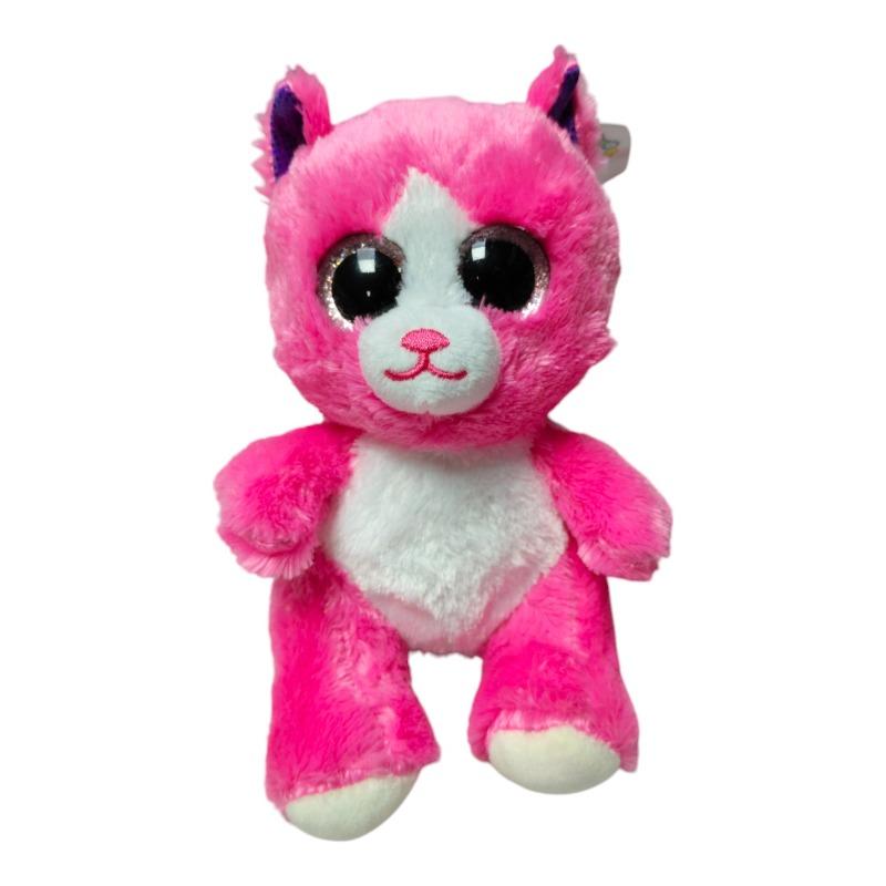 كدلي لوفبليس - دمية قطيفة بينك كات مقاس 15 سم