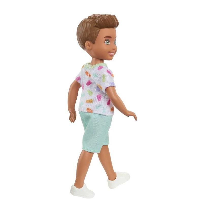 Barbie Chelsea Club with White Graphic Tee and Sky Blue Shorts