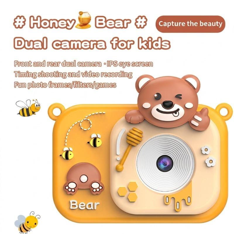 2.0 Inch Kids Camera - Yellow Bear