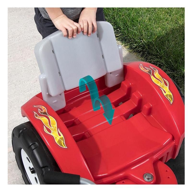 ستب 2 - سيارة القيادة بالدواسات زيب آن زوم - أحمر