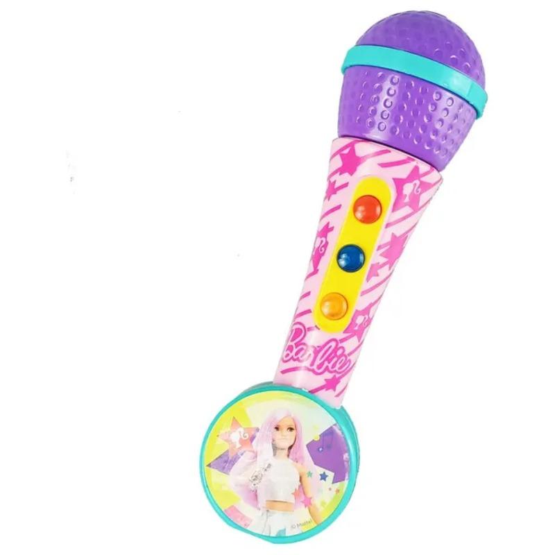 Barbie Kids Microphone with Melodies and Lights – Pink