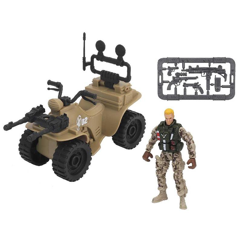 Military Helicopter With Soldier