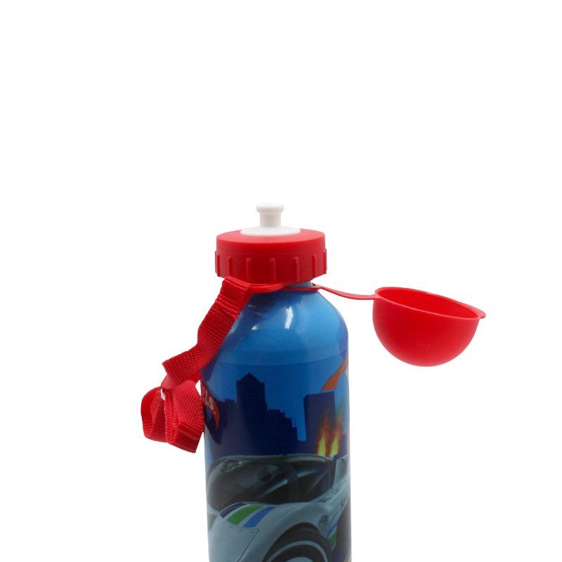 Hot Wheels Monster Trucks Metal Water Bottle With Straps
