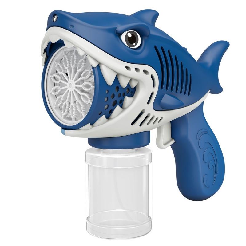 مسدس فقاعات القرش 13 فتحة - لون أزرق