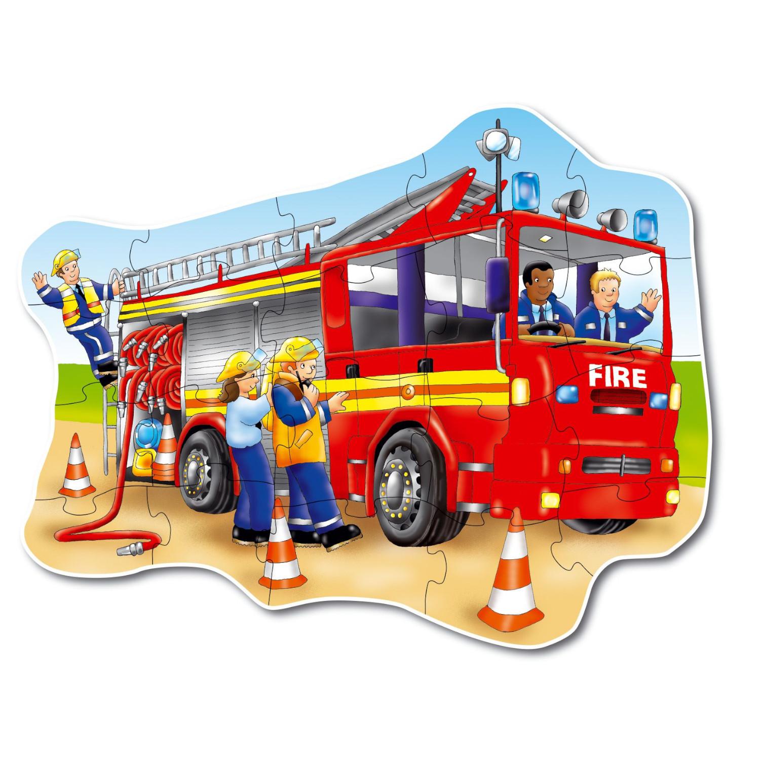 تو صن - فلور بازل شاحنة الإطفاء الكبيرة - 20 قطعة