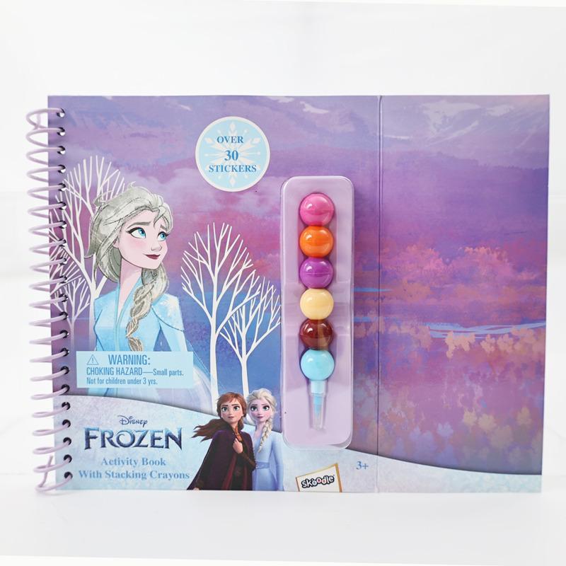 Disney Frozen Activity Book With Stacking Crayons