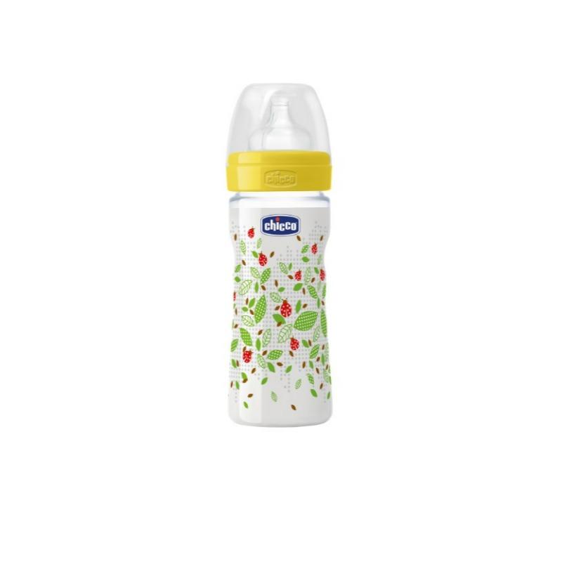 شيكو - زجاجة ويل بيينج 250 مل مع جلدة سيليكون للجنسين