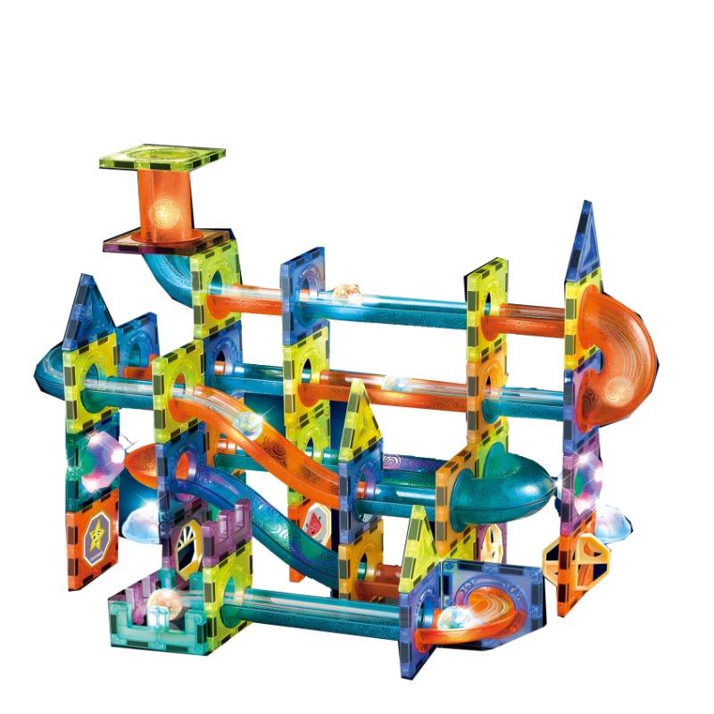 ستيم - مجموعة بناء المكعبات المغناطيسية المضيئة - 110 قطعة