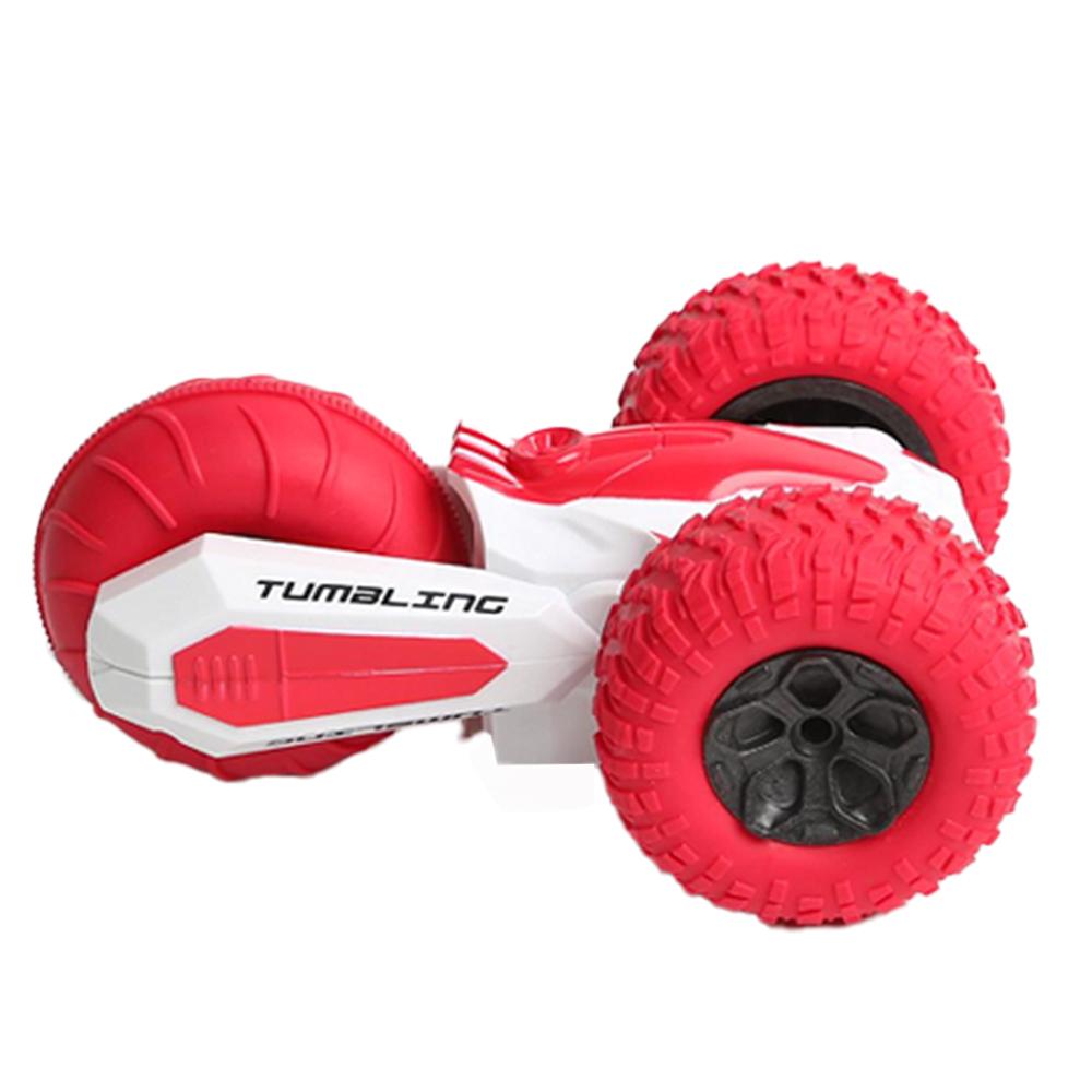 دي باور - سيارة سينوفان ميني ستانت 360 لون أحمر مع جهاز تحكم عن بعد