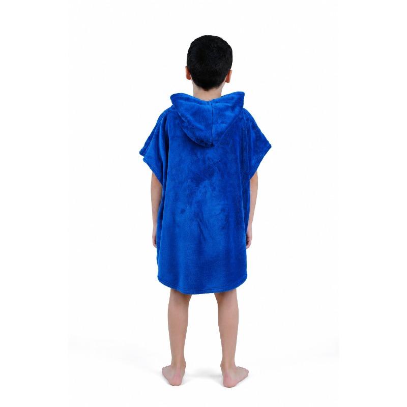 Ocean Breeze Kids Hooded Poncho Navy Blue