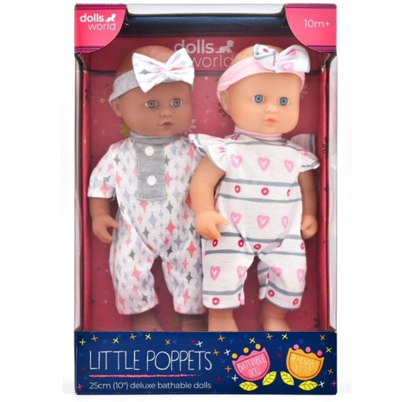 دولز وورلد - مجموعة دمى ليتل بوبتس المزدوجة 25 سم