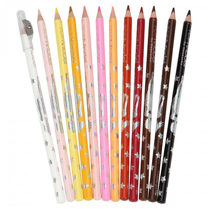 TopModel Coloured Pencil Set Skin And Hair Colours
