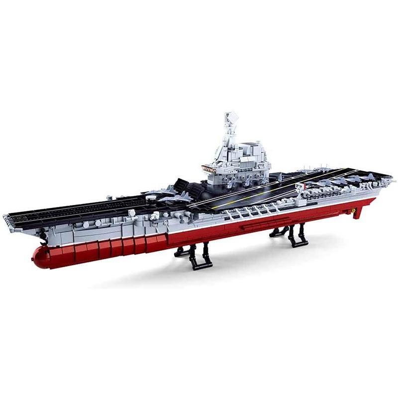 Sluban Modern Aircraft Carrier Navy Boat