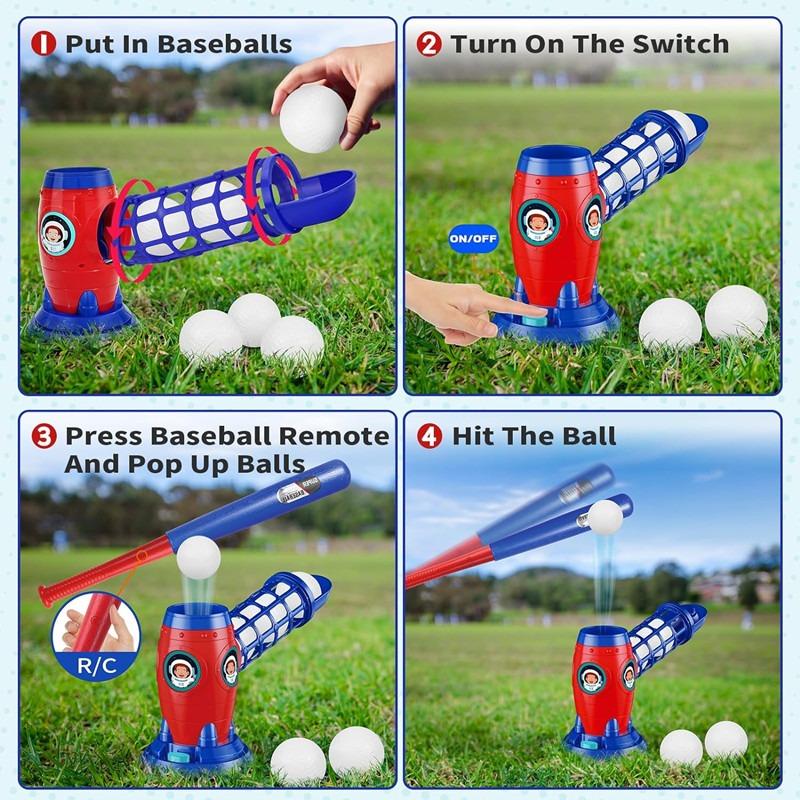 Toyk Kids Toys Remote Control Baseball Set