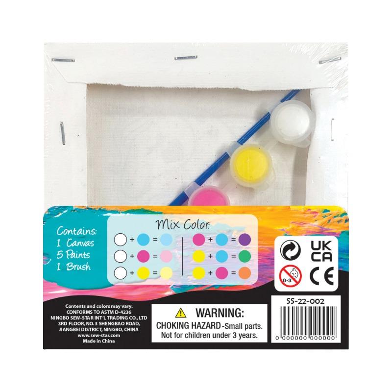 Sew Star Glitter Canvas Painting Kit - Unicorn