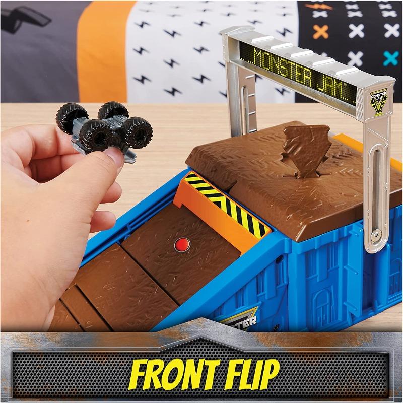 Monster Jam Mini Flip And Go Playset