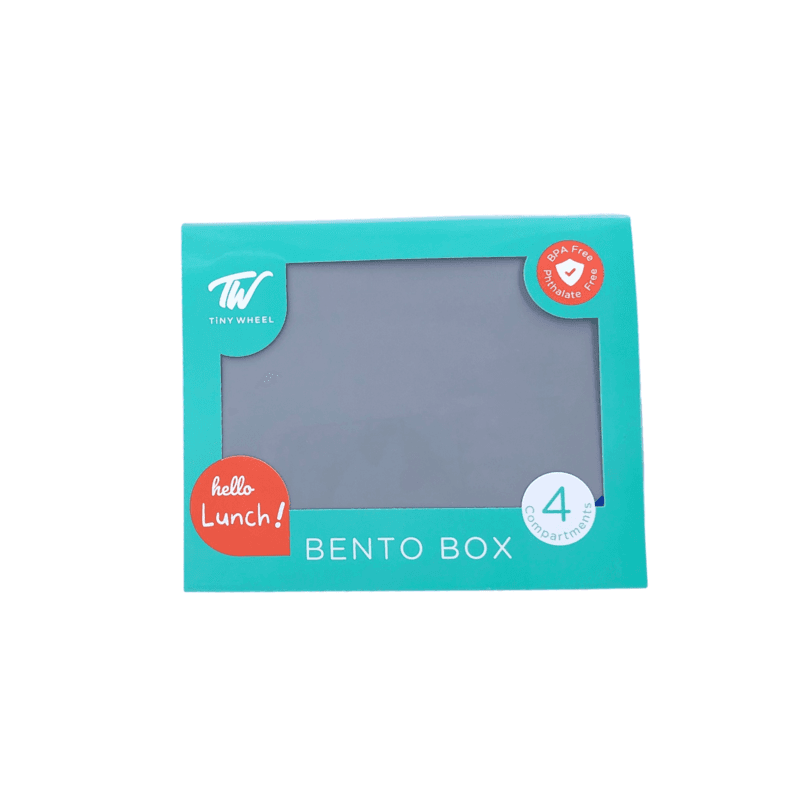 تايني وييل بينتو بوكس - صندوق غداء 4 أقسام - رمادي