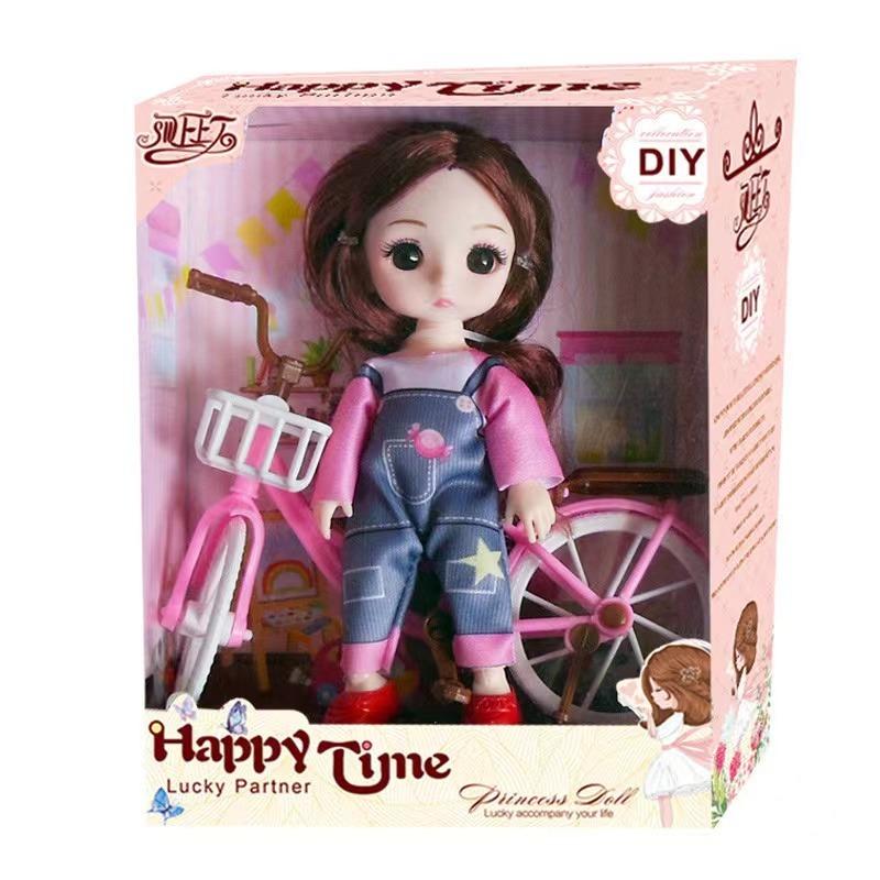 Happy Time Doll With Bicycle - Jeans