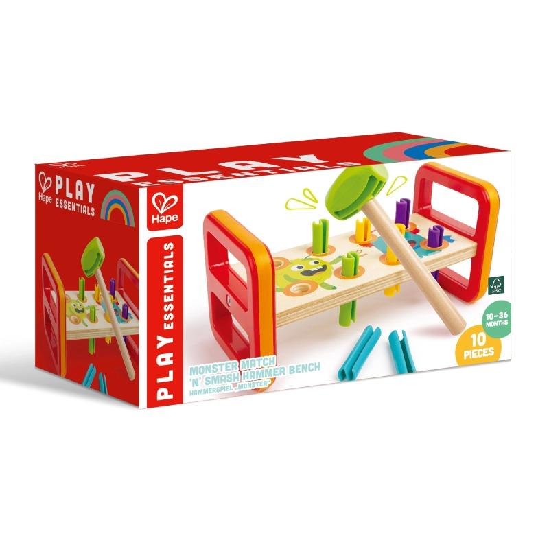 Hape Monster Match N Smash Hammer Bench