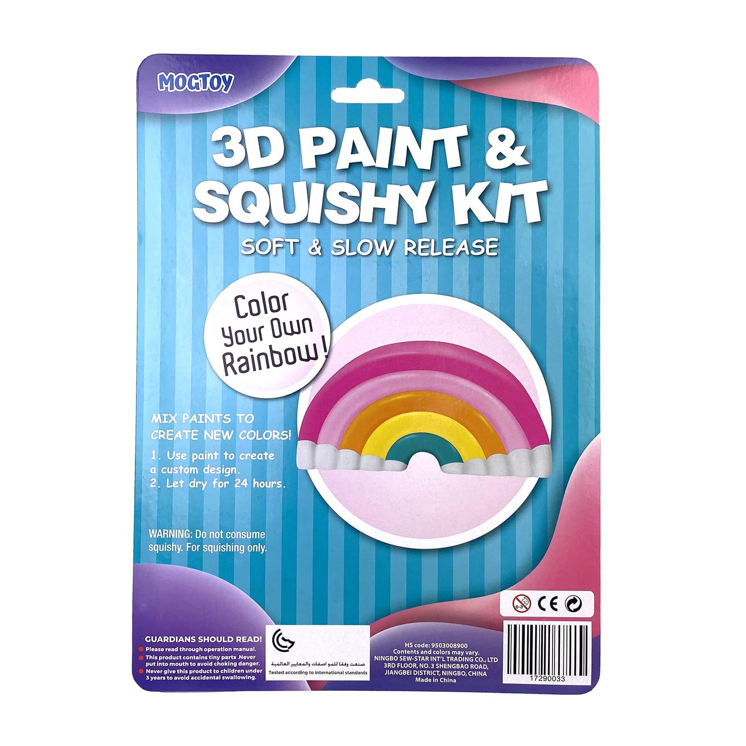 Mogtoy 3D Paint And Squishy Kit - Rainbow