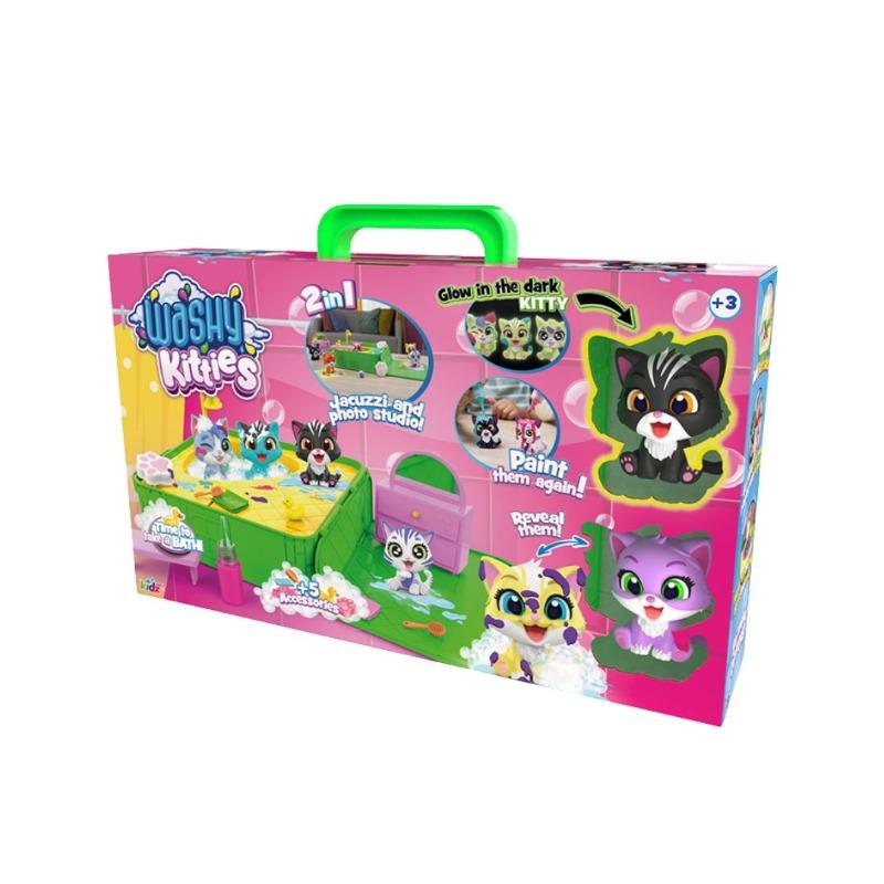 واشي كيتس - مجموعة جاكوزي مع قطتين وإكسسوارات رائعة