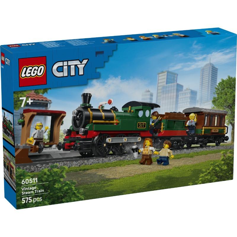 LEGO City Vintage Steam Train Building Set