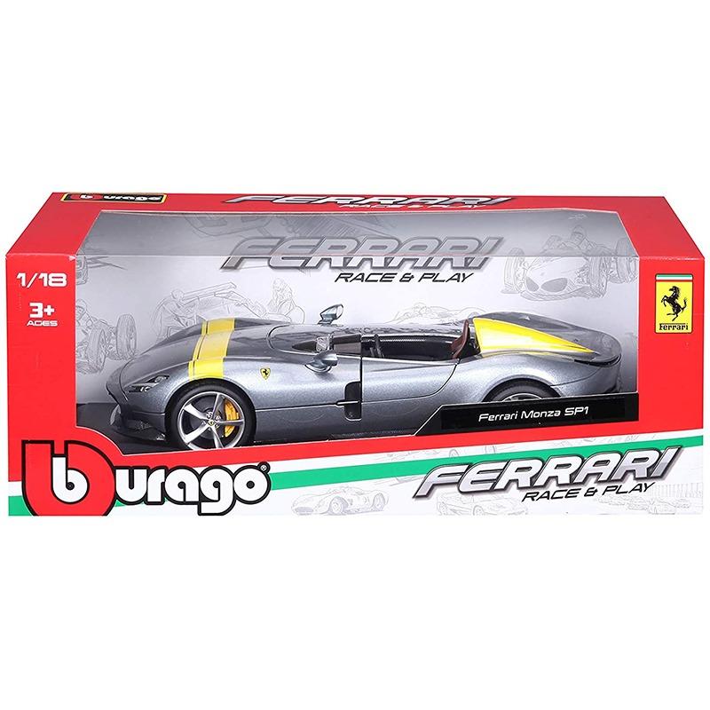 Bburago Ferrari Monza SP1 Car - Grey