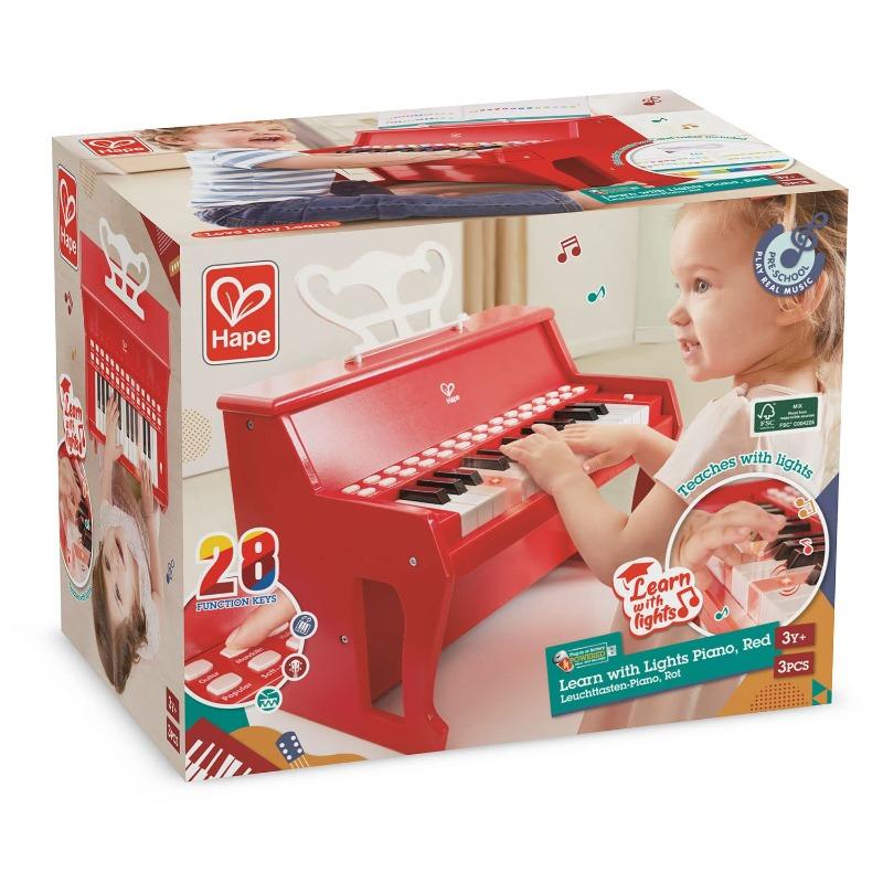 Hape Learn With Piano With Light Red