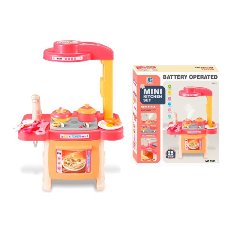 Education Play House Toys Cooking Kitchen - Pink
